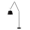 Tolomeo Mega Floor Lamp Black 42 cm Shade with Dimmer