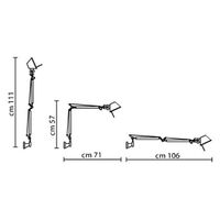 Tolomeo Mini Væglampe Aluminium