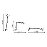 Tolomeo Micro Applique Blu