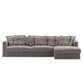 Le Grand Air 3-sitssoffa Divan Höger Rökt Granit