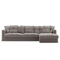 Le Grand Air 3-sitssoffa Divan Höger Rökt Granit
