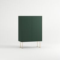 Vogue Kast 64 Groen/Messing