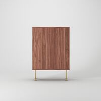 Vogue 64 Cabinet Walnut/Brass