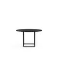 Florence Dining Table Ø120 Black Marquina Marble w. Black Frame