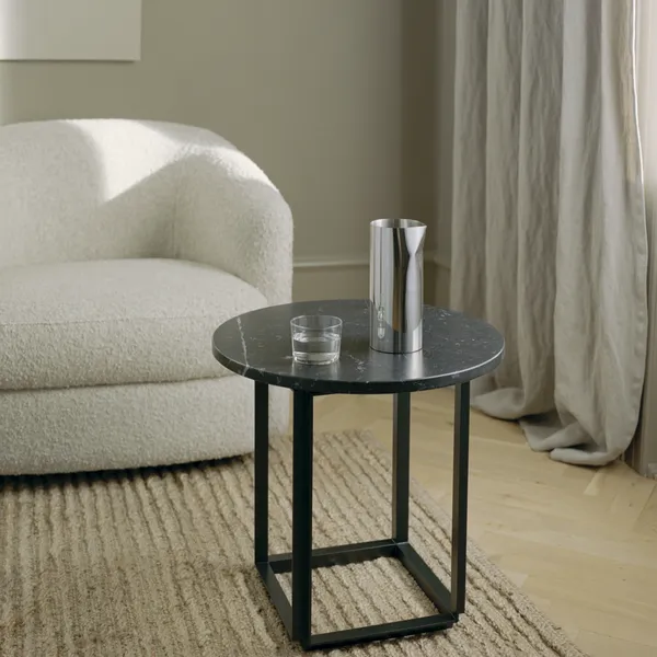 Florence Coffee Table Ø50 Black Marquina Marble