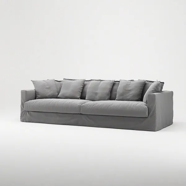 Le Grand Air XL 4-Sitzer Sofa Hellgrau
