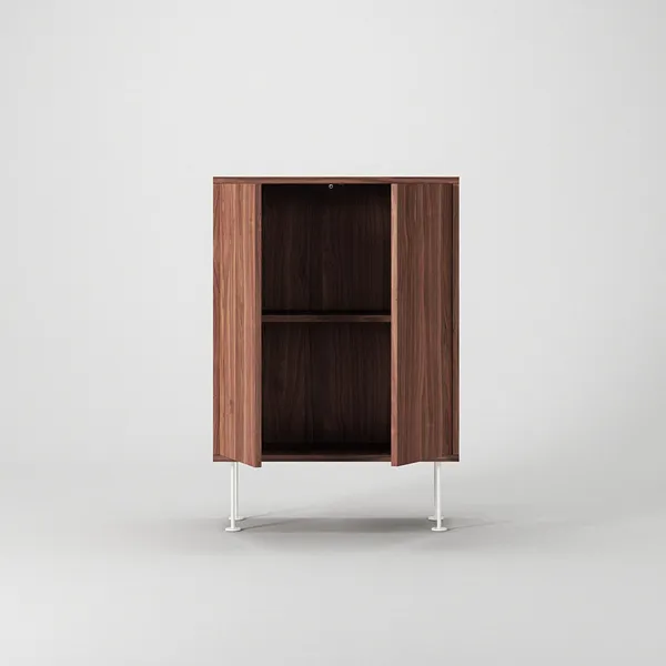 Vogue 64 Kast Walnoot/Wit