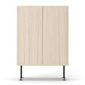 Vogue Skap 64 Hvitpigmentert Eik/Sort