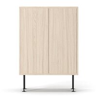 Vogue Skap 64 Hvitpigmentert Eik/Sort