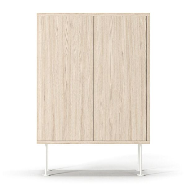 Vogue Cabinet 64 White Pigmented Oak/White