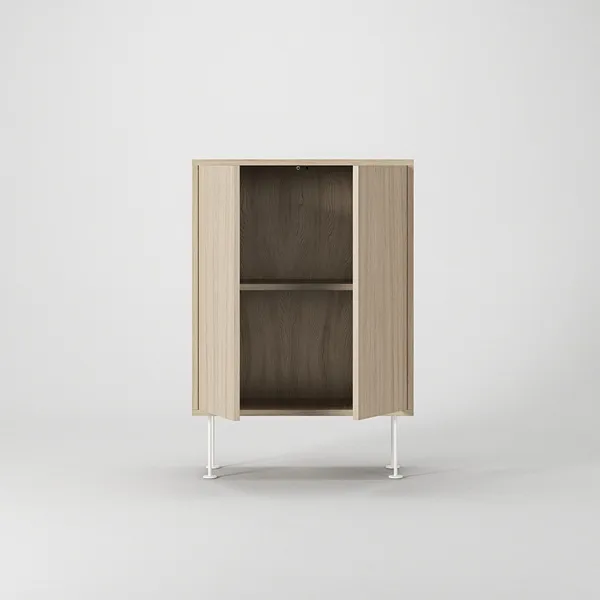 Vogue Kast 64 Wit Gepigmenteerd eiken/Wit