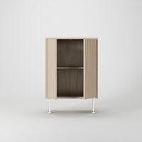 Vogue Kast 64 Wit Gepigmenteerd eiken/Wit