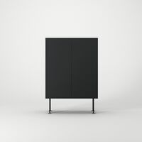 Vogue 64 Skab Antracitgrå/Sort
