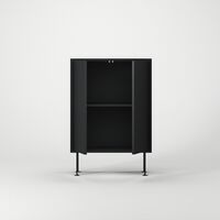 Vogue 64 Skab Antracitgrå/Sort