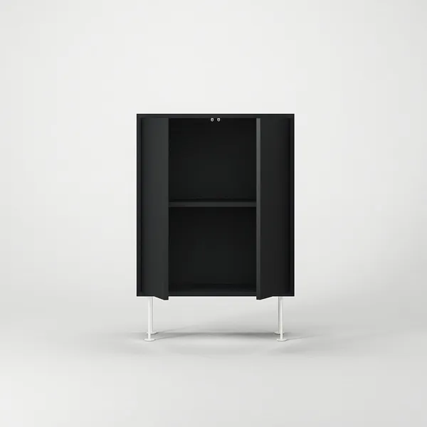 Vogue Schrank 64 Anthrazitgrau/Weiß