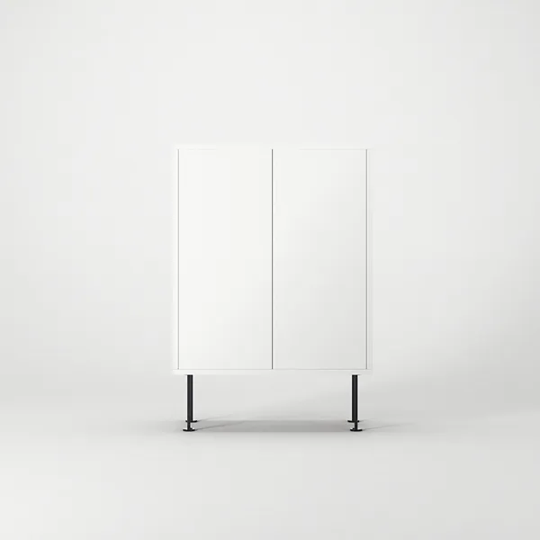 Vogue 64 Skab Hvid/Sort