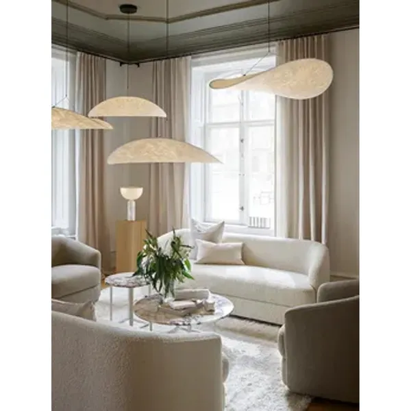Florence Side Table Ø50 White Viola Marble with White Frame