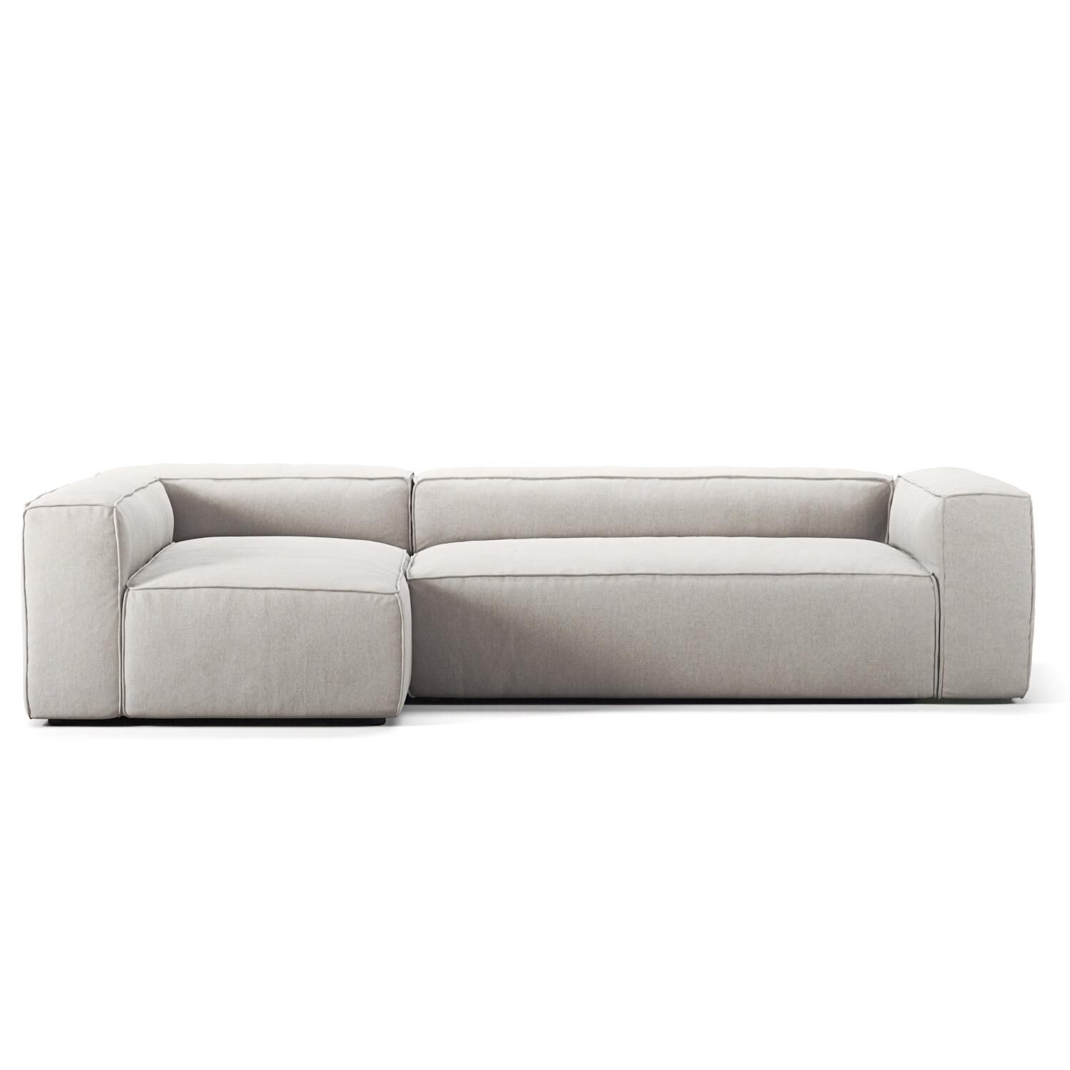 Grand 4-Personers Sofa Divan Venstre Moonwhite