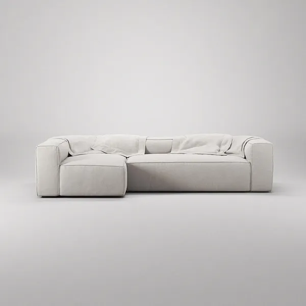 Grand 4-sitssoffa Divan Vänster Moonwhite