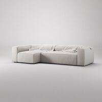 Grand 4-sitssoffa Divan Vänster Moonwhite