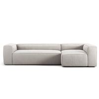 Grand 4-sitssoffa Divan Höger Moonwhite