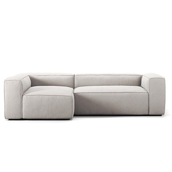 Grand 3-Personers Sofa Divan Venstre Moonwhite