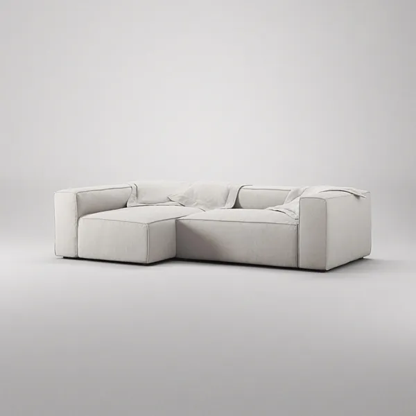 Grand Divano 3 Posti Chaise Sinistra Moonwhite