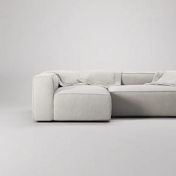 Grand Divano 3 Posti Chaise Sinistra Moonwhite