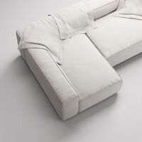 Grand Divano 3 Posti Chaise Sinistra Moonwhite