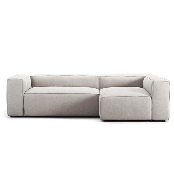 Grand 3-Personers Sofa Divan Højre Moonwhite