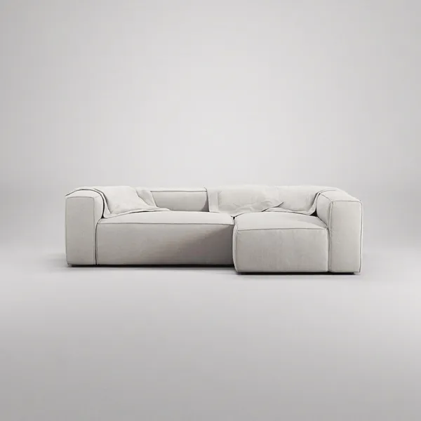 Grand 3-Seater Sofa Chaise Right Moonwhite