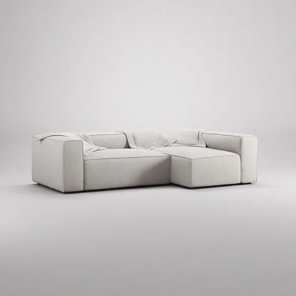 Grand 3-Seater Sofa Chaise Right Moonwhite