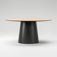 Social Dining Table 150 Black/Oak/Natural/Oak