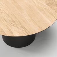 Social Dining Table 150 Black/Oak/Natural/Oak