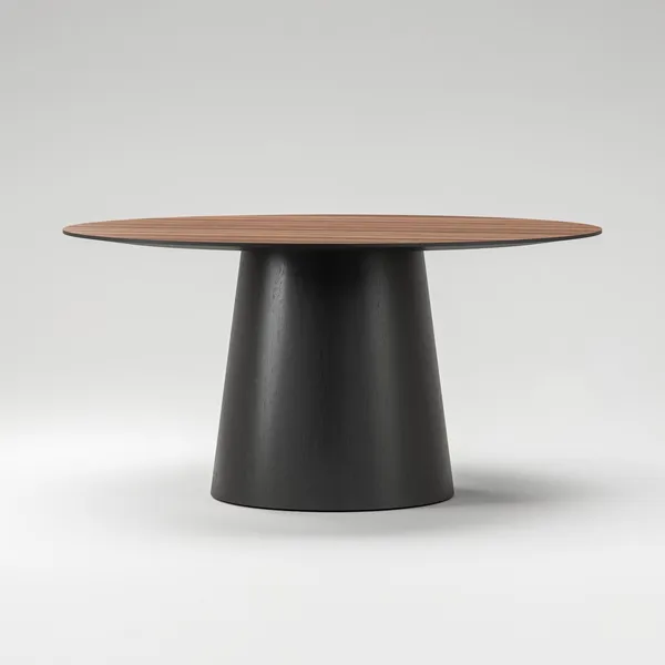 Social Dining Table 150 Walnut/Black/Oak