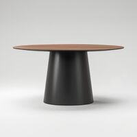 Social Dining Table 150 Walnut/Black/Oak