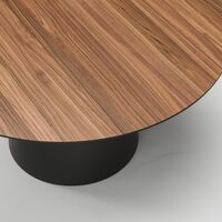 Social Dining Table 150 Walnut/Black/Oak