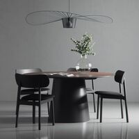 Social Dining Table 150 Walnut/Black/Oak