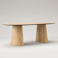 Social Dining Table 220 Natural/Oak