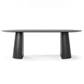 Social Dining Table 220 Black/Oak