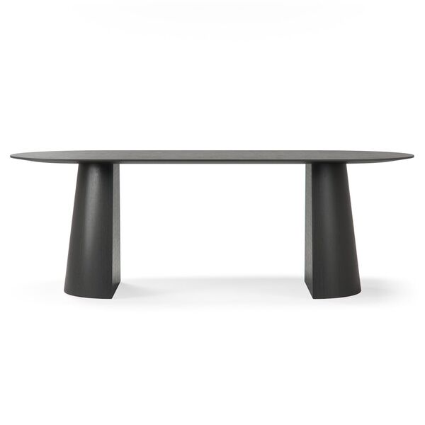 Social Dining Table 220 Black/Oak