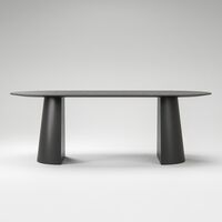 Social Dining Table 220 Black/Oak