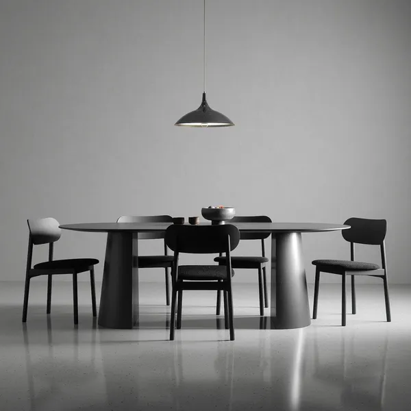 Social Dining Table 220 Black/Oak