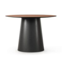 Social Dining Table 110 Walnut/Black/Oak