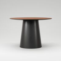 Social Dining Table 110 Walnut/Black/Oak