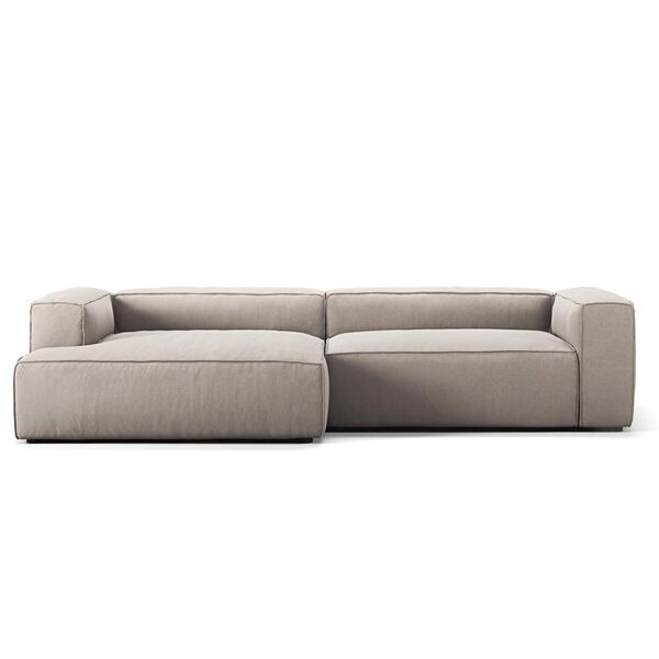Grand 3-Seater Sofa Chaise Left Sandshell/Beige