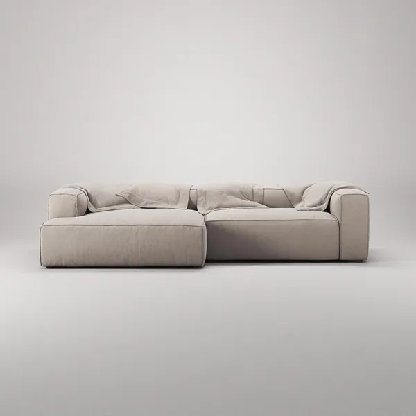 Grand 3-Seater Sofa Chaise Left Sandshell/Beige