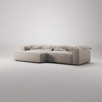 Grand 3-Seater Sofa Chaise Left Sandshell/Beige