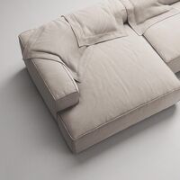 Grand 3-Seater Sofa Chaise Left Sandshell/Beige