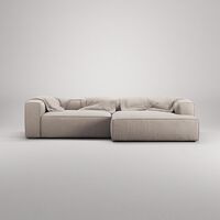 Grand 3-Seater Sofa Chaise Longue Right Sandshell/ Beige